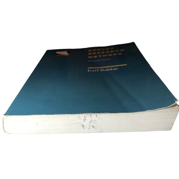 Survey Research Methods Second Edition Paperback Book Earl Babbie Vintage 1990 - Picture 4 of 15